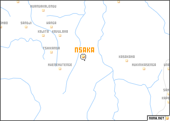 map of Nsaka