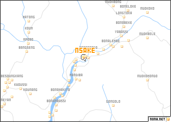 map of Nsaké