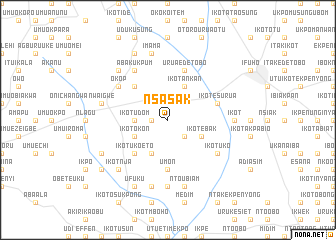 map of Nsasak