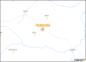 map of Nsawkaw