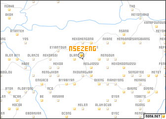 map of Nsézeng