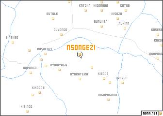 map of Nsongezi