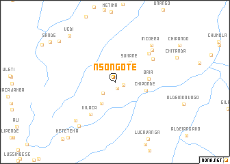 map of Nsongote