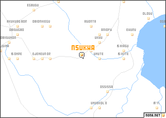 map of Nsukwa