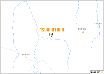 map of Nsuni-Kitoko