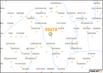 map of Nsuta