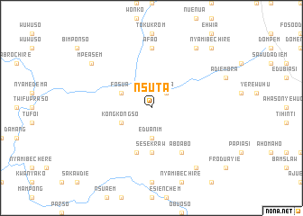 map of Nsuta