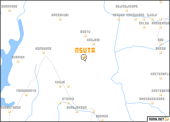 map of Nsuta