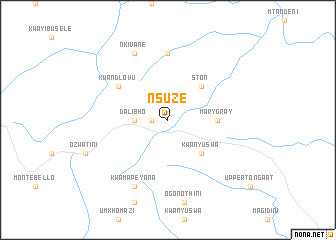 map of Nsuze