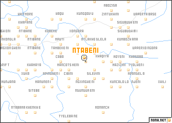 map of Ntabeni