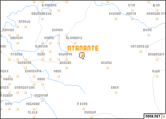 map of Ntanante