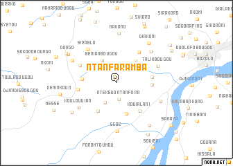 map of Ntanfaramba