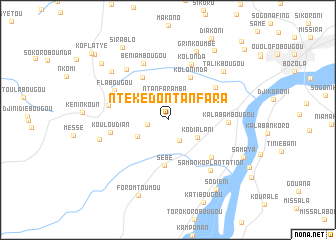 map of Ntékédo Ntanfara
