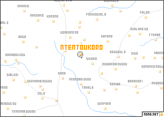 map of Nténtoukoro