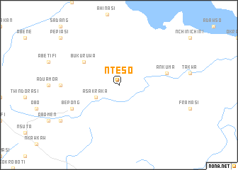 map of Nteso