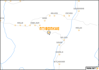 map of Ntibonkwé