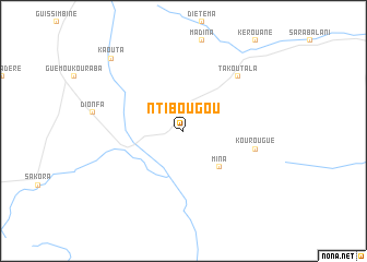 map of Ntibougou