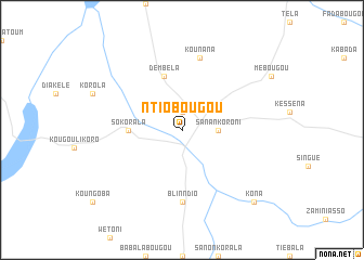 map of Ntiobougou