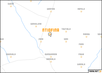 map of Ntiofina