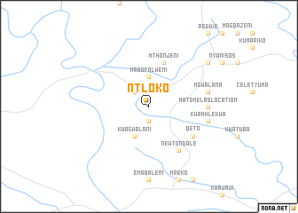 map of Ntloko