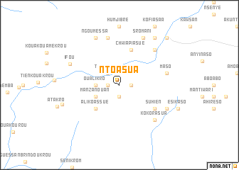 map of Ntoasua