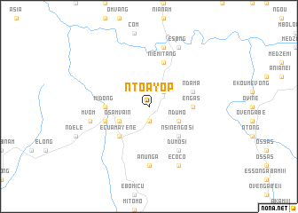 map of Ntoayop