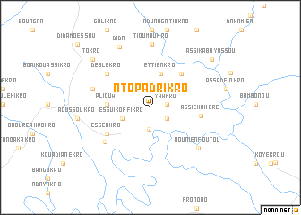 map of Ntopadrikro