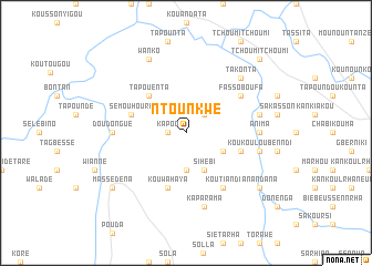 map of Ntounkwé