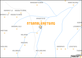 map of Ntsana-le-Metsing