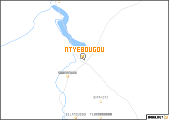 map of Ntyébougou