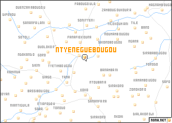 map of Ntyènéguébougou