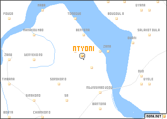 map of Ntyoni