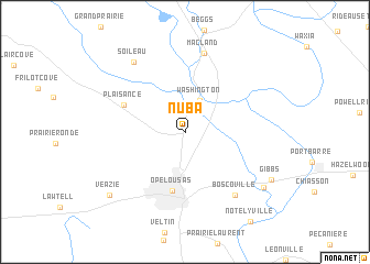 map of Nuba