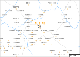 map of Nubiam