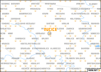 map of Nučice