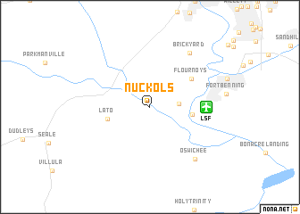 map of Nuckols