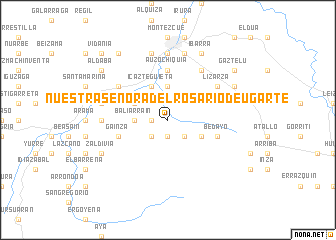 map of Nuestra Señora del Rosario de Ugarte