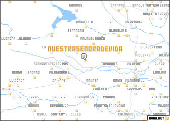 map of Nuestra Señora de Vida