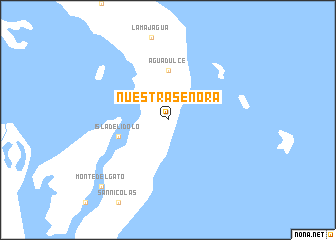 map of Nuestra Señora