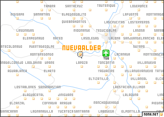 map of Nueva Aldea