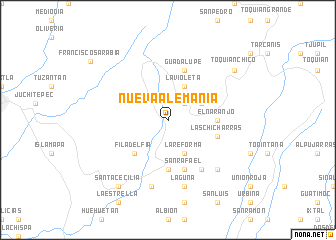 map of Nueva Alemania