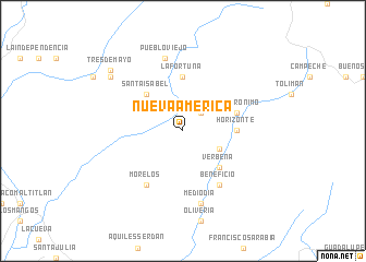 map of Nueva América