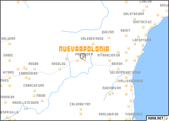 map of Nueva Apolonia