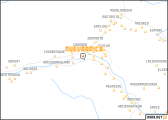 map of Nueva Arica