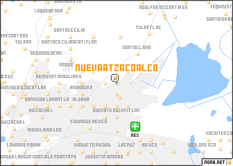 map of Nueva Atzacoalco