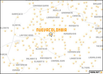 map of Nueva Colombia