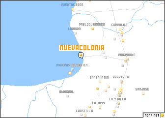 map of Nueva Colonia