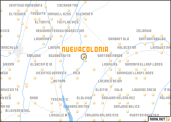map of Nueva Colonia
