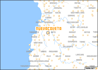 map of Nueva Coveta