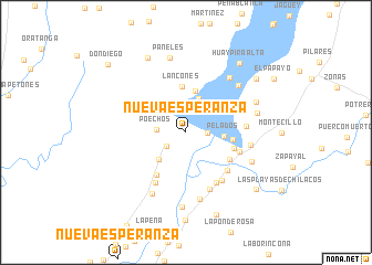 map of Nueva Esperanza